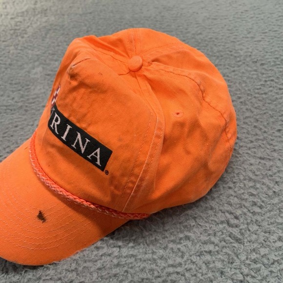 Purina Dog Food Hat Cap Mens One Size Strapback Distressed Dog Patch Rope - Picture 3 of 10